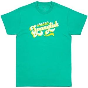 Hablo Spanglish Crew Neck T-Shirt, Adult S